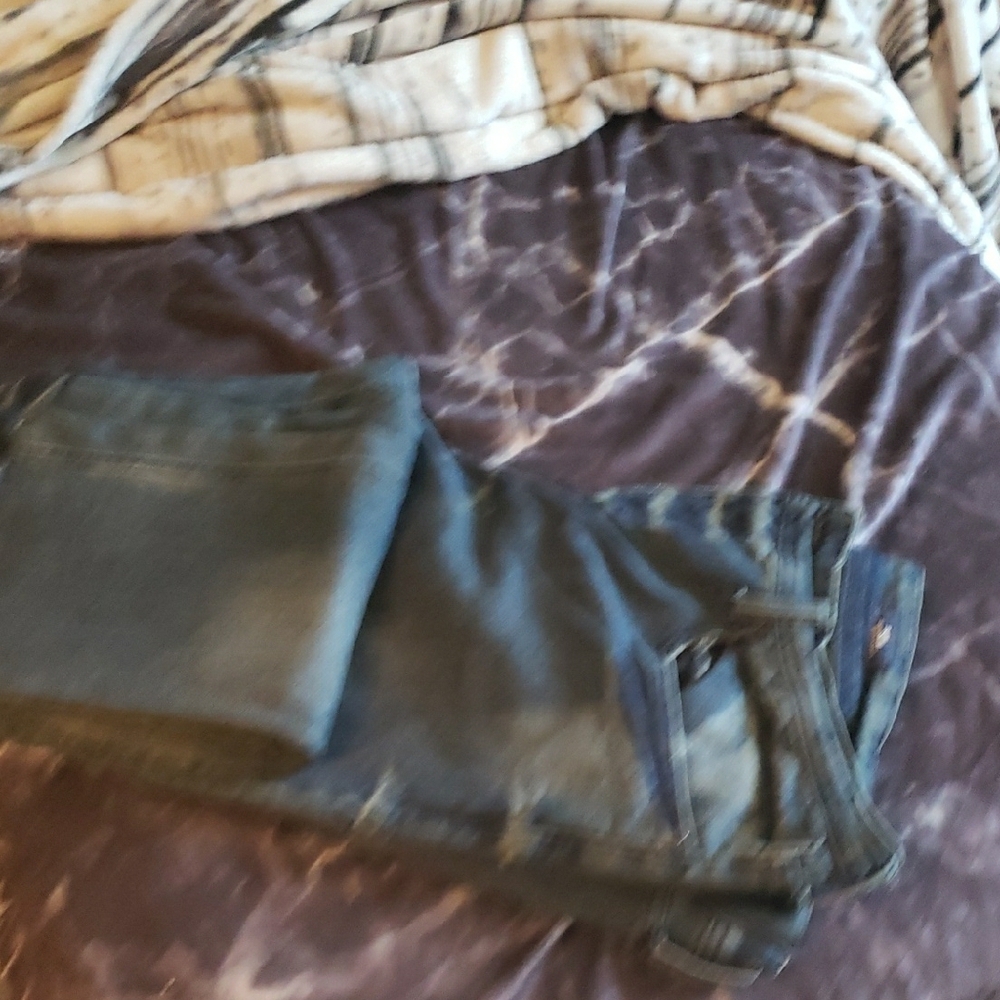 Heroes Motors Inc. Distressed Slim Denim Slim Stretch 38X32 Blue Jeans - Picture 10 of 14